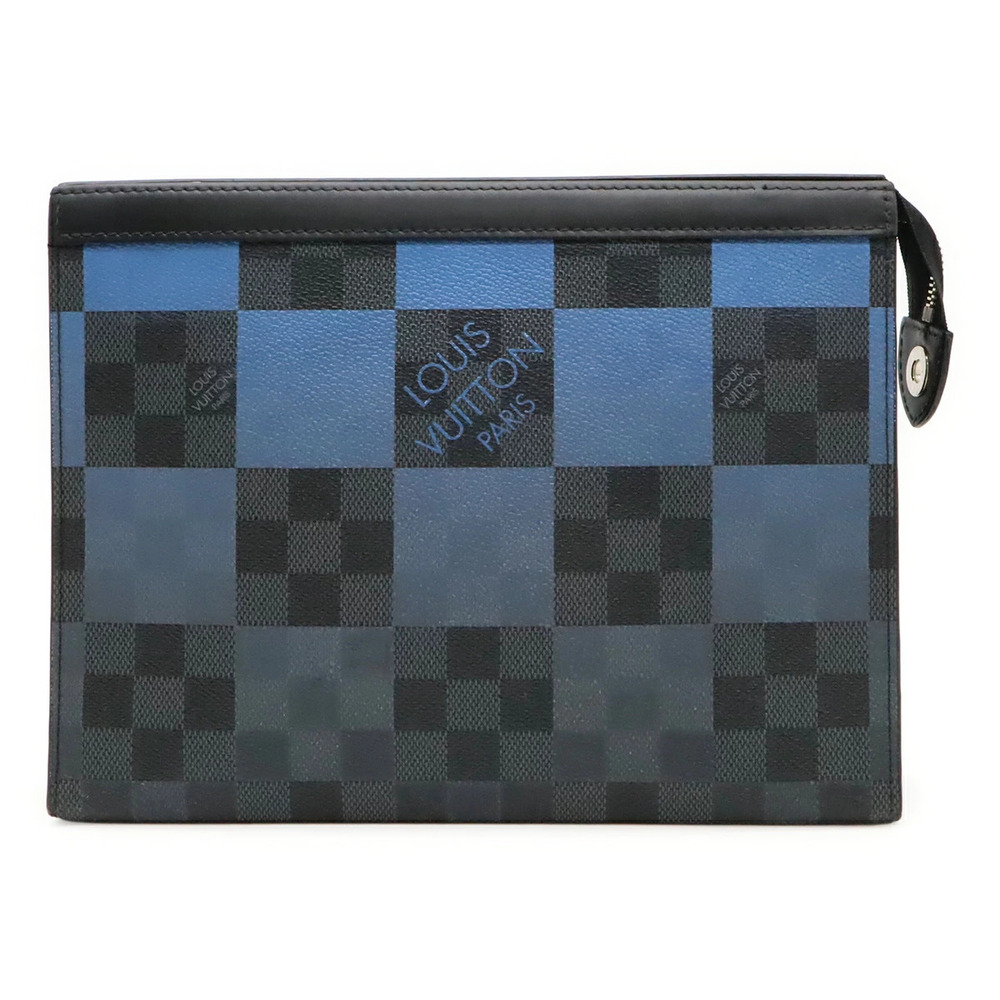 LOUIS VUITTON Damier Graphite Black Giant Pochette Voyage Shoulder Bag